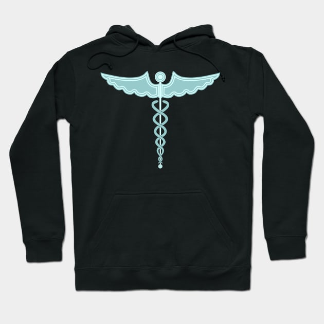 Caduceus Staff of Hermes Hoodie by Wareham Spirals